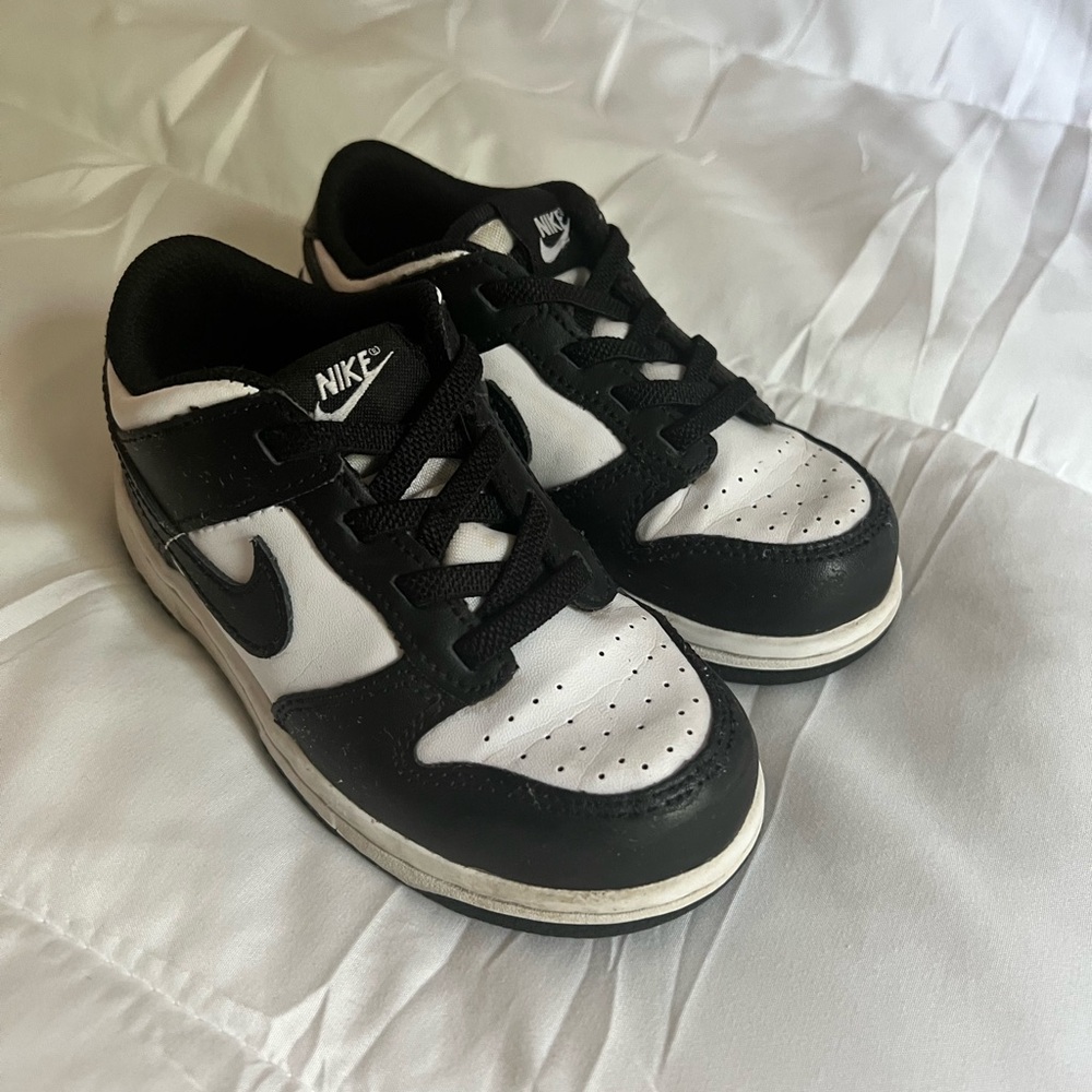 Nike Dunk Low "Black/White" Infant Kids' Shoe